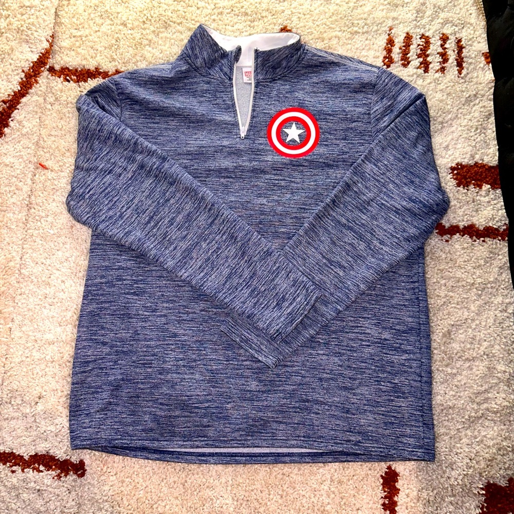 Marvel Captain America XL Zip Up Sweatshirt